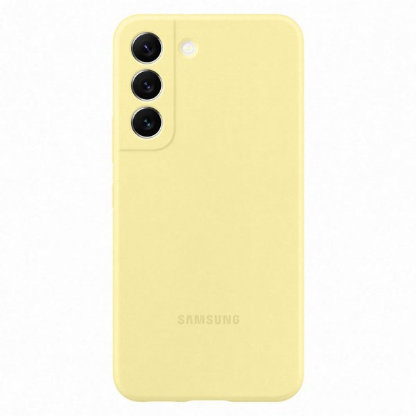 Samsung Original Galaxy S22 Skal Silicone Cover Gul