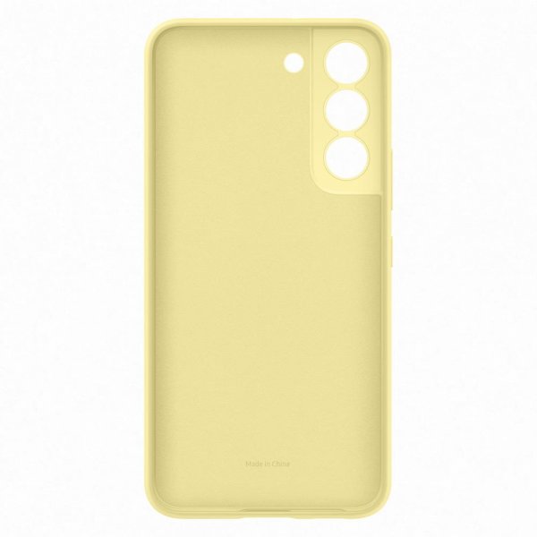 Samsung Original Galaxy S22 Skal Silicone Cover Gul