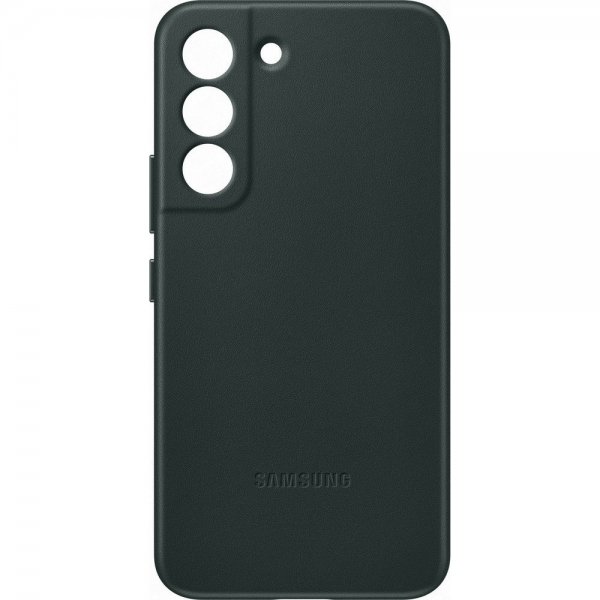 Samsung Original Galaxy S22 Plus Skal Leather Cover Grön