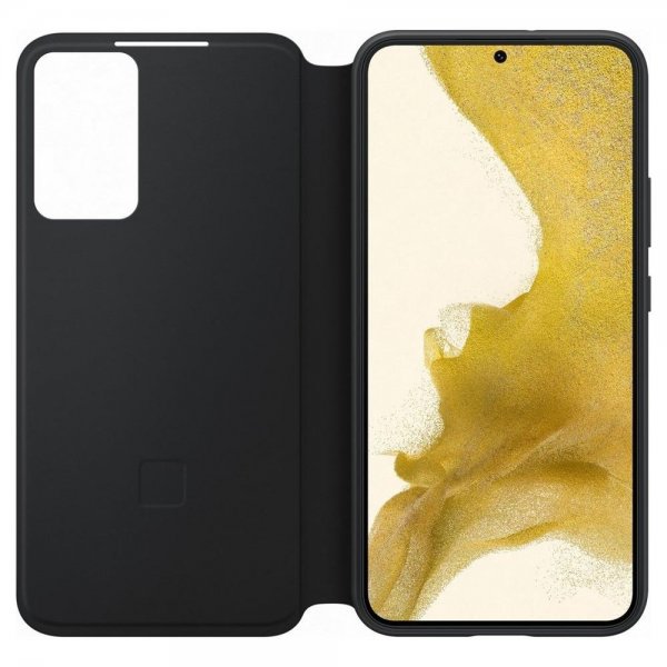 Samsung Original Galaxy S22 Plus Fodral Smart Clear View Cover Svart