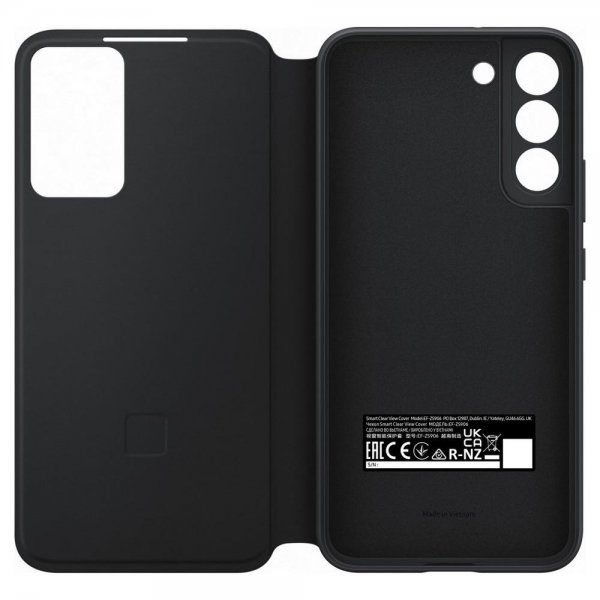 Samsung Original Galaxy S22 Plus Fodral Smart Clear View Cover Svart