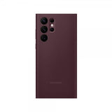 Samsung Original Galaxy S22 Ultra Fodral Smart Clear View Cover Burgundy