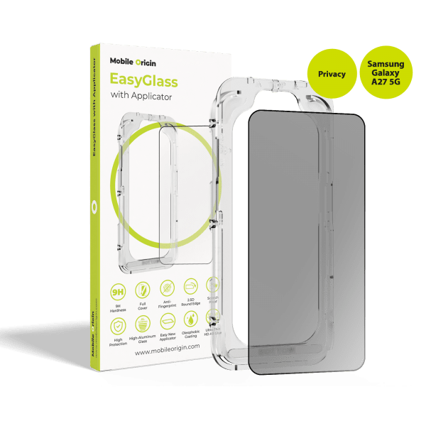 Mobile Origin Samsung Galaxy A27 Skärmskydd EasyGlass Applicator Privacy