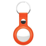 KeyBudz AirTag Hållare Läder 2-pack Orange