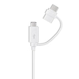 Samsung Data- och Laddningskabel USB Type-C/Micro-USB 1.5m Vit