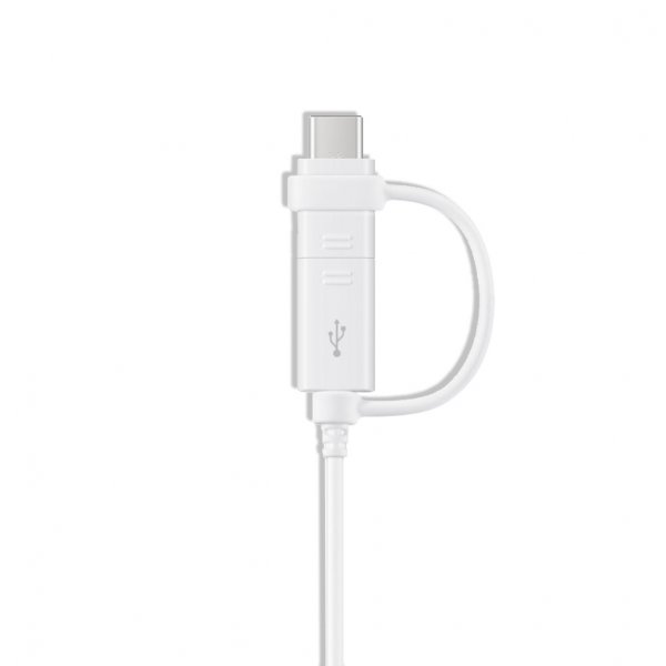 Samsung Data- och Laddningskabel USB Type-C/Micro-USB 1.5m Vit