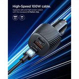 Spigen Essential Billaddare 113W 2xUSB-C 1xUSB-A Svart