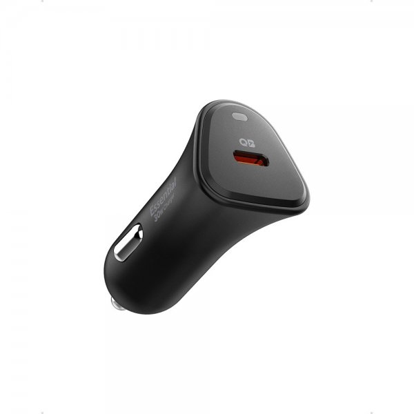 Spigen Essential Billaddare 30W USB-C Svart