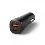 Spigen Essential Billaddare 48W 1xUSB-C 1xUSB-A Svart