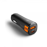 Spigen Essential Billaddare 48W 1xUSB-C 1xUSB-A Svart