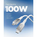 Spigen Essential Kabel Fabric USB-C/USB-C 100W 1.5m Vit
