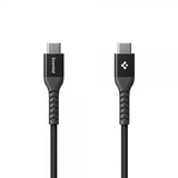 Spigen Essential Kabel Fabric USB-C/USB-C 100W 1m Svart