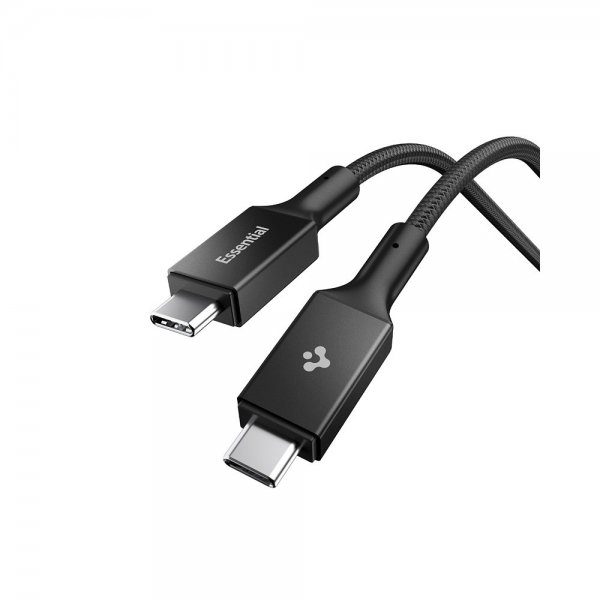 Spigen Essential Kabel Fabric USB-C/USB-C 240W 1.5m Svart