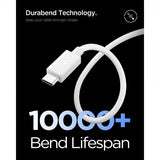 Spigen Essential Kabel USB-A till USB-C 60W 1m Vit