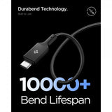 Spigen Essential Kabel USB-C till USB-C 100W 1m Svart