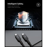 Spigen Essential Kabel USB-C till USB-C 100W 2m Svart