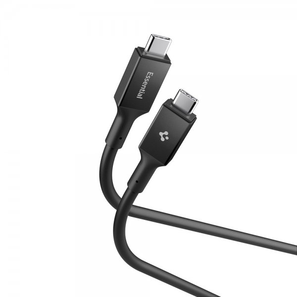 Spigen Essential Kabel USB-C till USB-C 240W 1.2m Svart