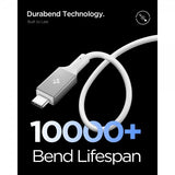 Spigen Essential Kabel USB-C till USB-C 240W 1.2m Vit