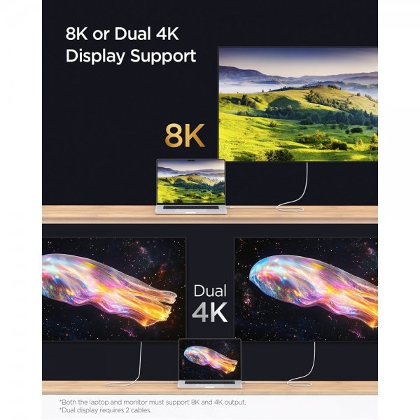 Spigen Essential Kabel USB-C till USB-C 240W 1.2m Vit
