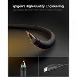 Spigen Essential Kabel USB-C till USB-C 60W 1m Svart
