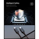 Spigen Essential Kabel USB-C till USB-C 60W 2m Svart