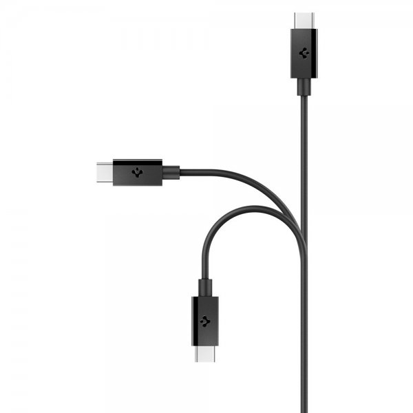 Spigen Essential Kabel USB-C till USB-C 60W 2m Svart