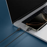 Spigen Essential Kabel USB-C till USB-C 60W 2m Svart
