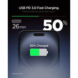 Spigen Essential Laddare 20W USB-C Svart