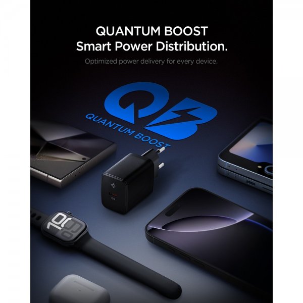 Spigen Essential Laddare 20W USB-C Svart