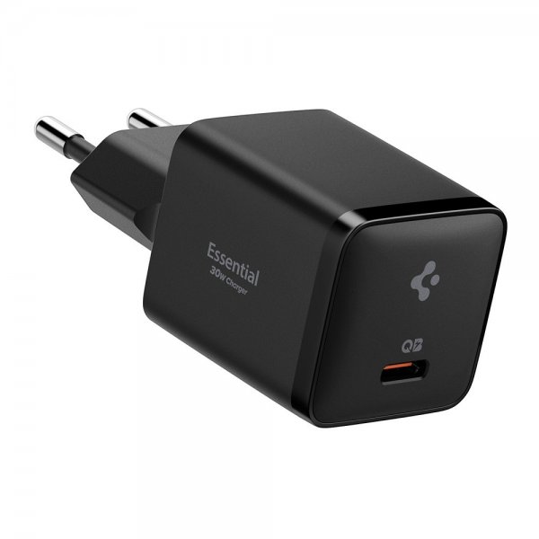 Spigen Essential Laddare 30W USB-C Svart