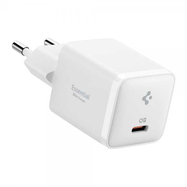 Spigen Essential Mobilladdare 30W USB-C Vit