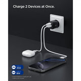Spigen Essential Laddare 35W 1xUSB-C 1xUSB-A Svart