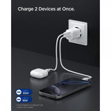 Spigen Essential Laddare 35W 1xUSB-C 1xUSB-A Vit