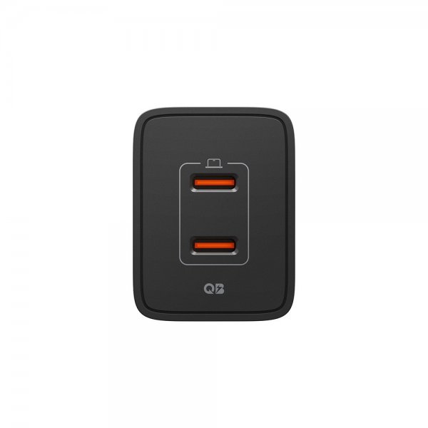 Spigen Essential Laddare 47W 2xUSB-C Svart