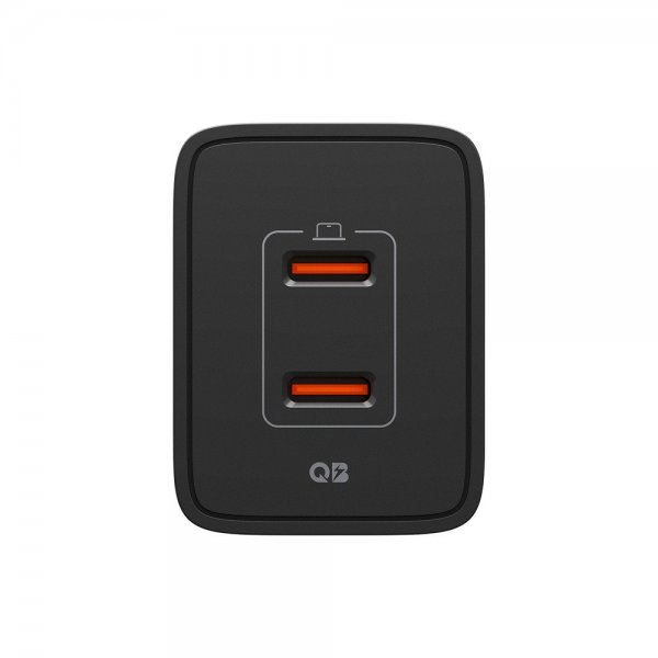 Spigen Essential Laddare 47W 2xUSB-C Svart