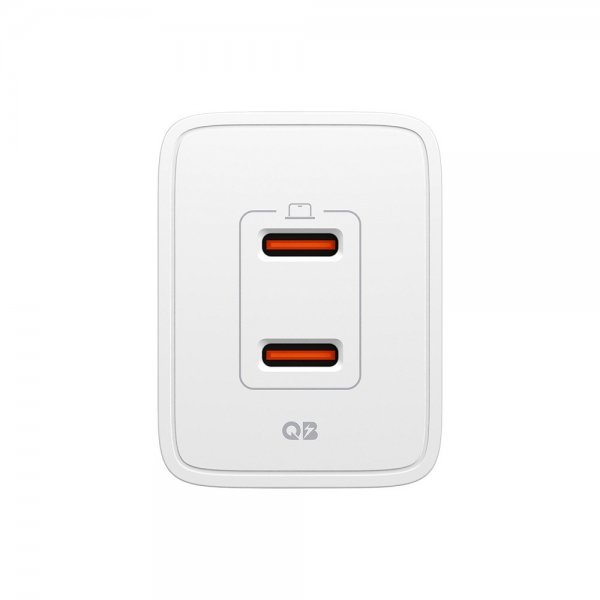 Spigen Essential Laddare 47W 2xUSB-C Vit