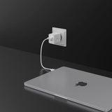 Spigen Essential Laddare 47W 2xUSB-C Vit