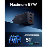 Spigen Essential Laddare 67W 2xUSB-C 1xUSB-A Svart