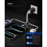 Spigen Essential Laddare 67W 2xUSB-C 1xUSB-A Svart
