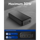 Spigen Essential Powerbank 30 000 mAh 30W Svart
