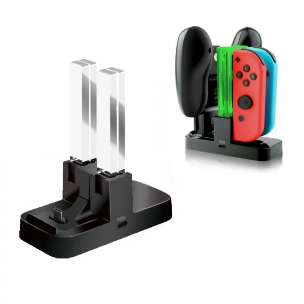 Dobe Laddstation med LED för Nintendo Switch Joy-Con