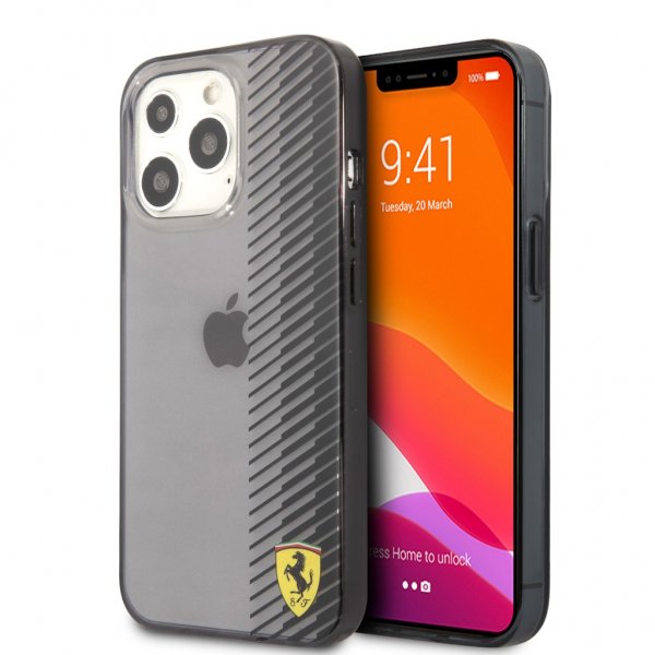 Ferrari iPhone 13 Pro Skal Gradient Print Logo Svart