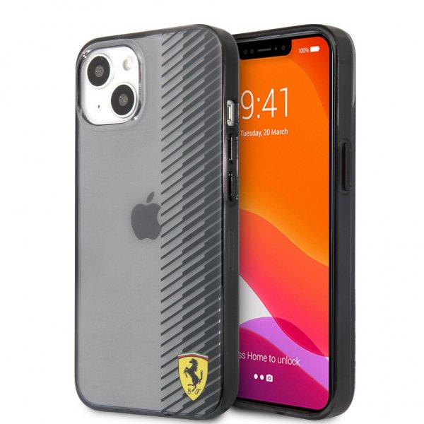 Ferrari iPhone 13 Skal Gradient Print Logo Svart