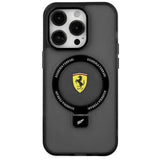 Ferrari iPhone 15 Skal Ring Stand MagSafe Svart