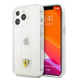 Ferrari iPhone 13 Pro Max Skal 3D Stripes Transparent
