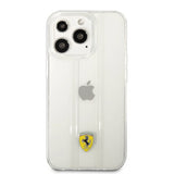 Ferrari iPhone 13 Pro Max Skal 3D Stripes Transparent
