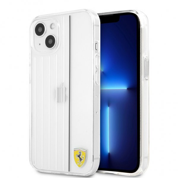 Ferrari iPhone 13 Mini Skal 3D Lines Svart Transparent