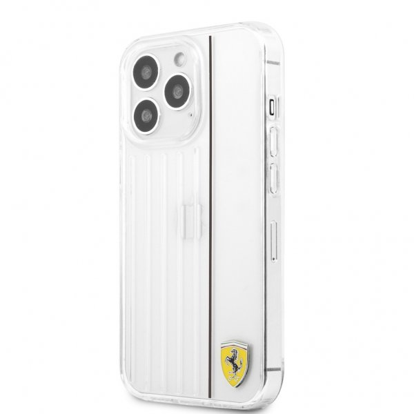 Ferrari iPhone 13 Pro Max Skal 3D Lines Svart Transparent