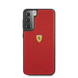Ferrari Samsung Galaxy S21 Skal Logo Perforerad Röd