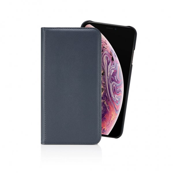 Pipetto iPhone Xs Max Fodral Magnetic Folio Marinblå